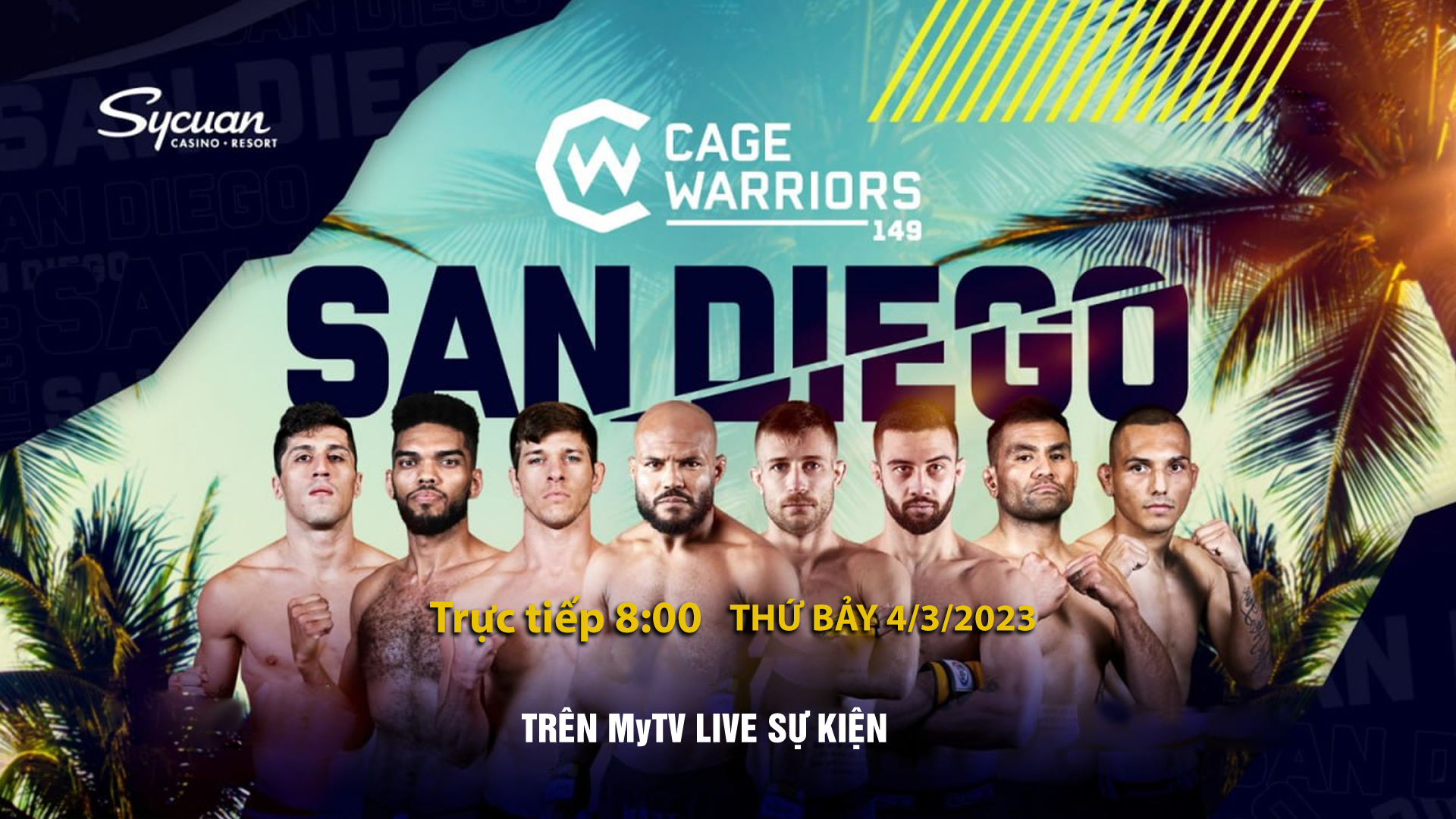 MMA Cage Warriors khởi tranh mùa giải mới trên Truyền hình MyTV từ tháng 3 này