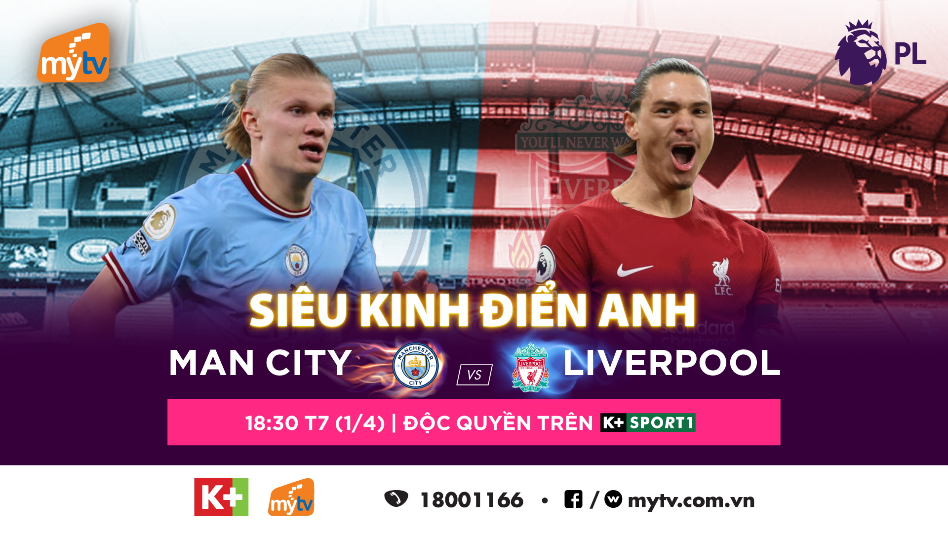 “Đại chiến” Man City - Liverpool “thắp sáng” thể thao cuối tuần