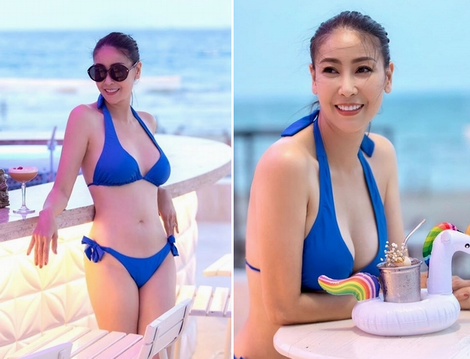 Tuổi 43, Hà Kiều Anh vẫn nóng bỏng với bikini