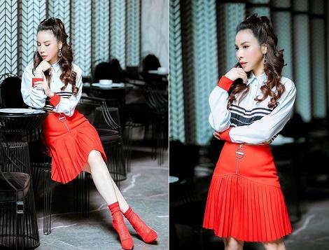 Hoa hậu Hoàng Dung gợi ý cách mặc đẹp đi chơi Tết