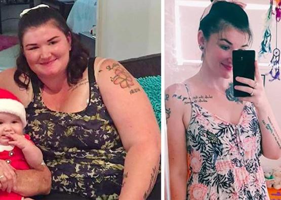 Cô gái giảm 90 kg trong 3 năm