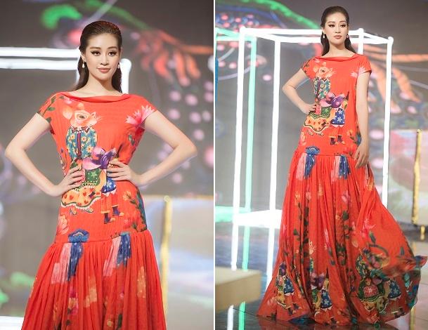 Hoa hậu Khánh Vân trở lại sàn diễn thời trang sau nửa năm đăng quang