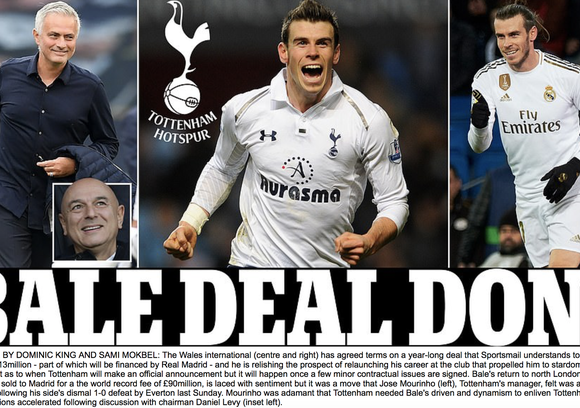 Chấn động: Gareth Bale đồng ý gia nhập Tottenham