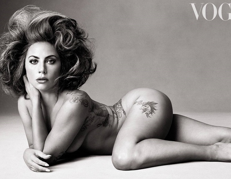 Lady Gaga gây sốc khi chụp ảnh khỏa thân 100%