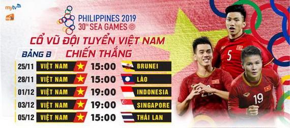 MyTV đồng hành cùng U22 Việt Nam trong hành trình chinh phục HCV SEA Games 30