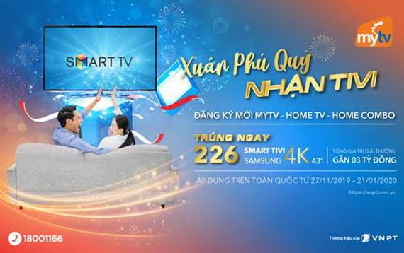 Công bố 113 khách hàng VNPT trúng thưởng SmartTV đợt 1 chương trình “Xuân Phú Quý - Nhận tivi”