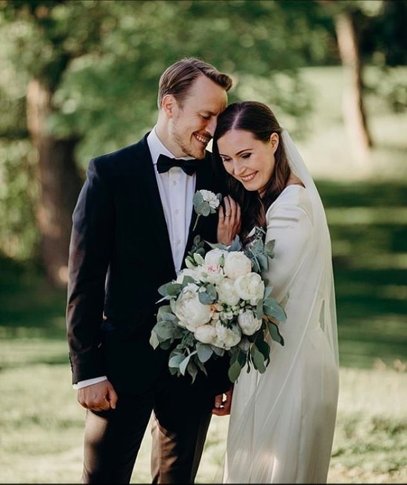 Hình ảnh Thủ tướng Phần Lan yêu kiều trong bộ váy cưới