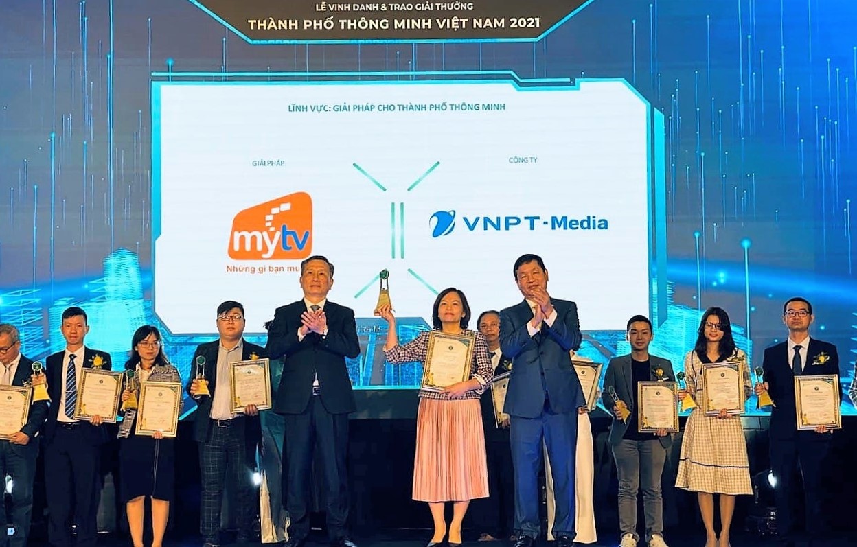 Ứng dụng MyTV vinh dự giành giải thưởng "Thành phố thông minh Việt Nam 2021"