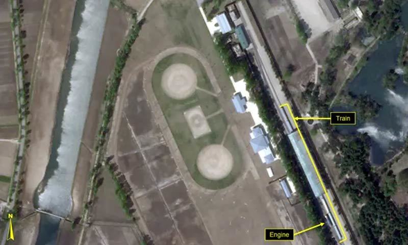 Ảnh vệ tinh con tàu đặc biệt ở khu nghỉ dưỡng của Kim Jong Un