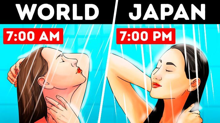 Tại sao người Nhật tắm vào buổi tối?