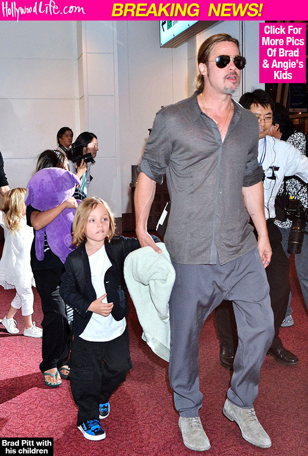 Brad Pitt dắt các con đi mua sắm sau thời gian dài xa cách