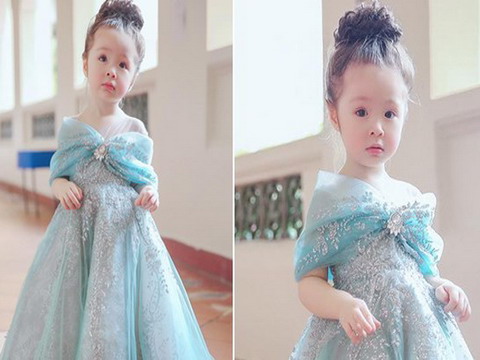 Con gái Elly Trần khiến dân mạng 'chết mê' với vẻ đẹp công chúa