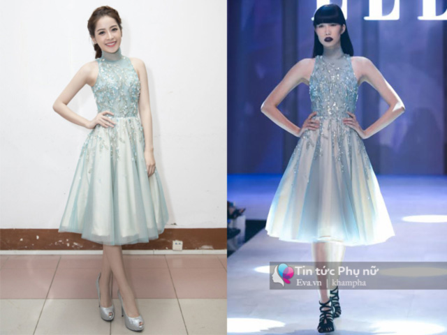 Chi Pu lộng lẫy như công chúa trong bộ váy mới nhất của NTK Tuấn Trần, trong khi Kim Phương lại vô cùng ấn tượng với kiểu tóc và đôi môi màu tím thẫm.