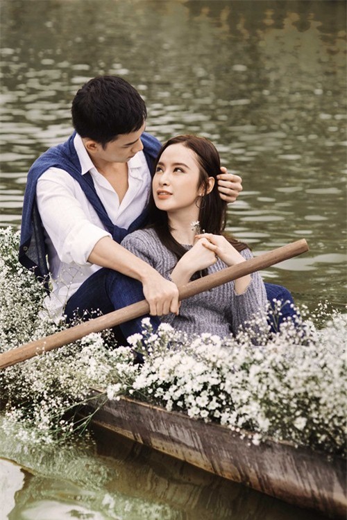Angela Phương Trinh và Võ Cảnh thực hiện bộ ảnh rất lãng mạn và tình cảm.