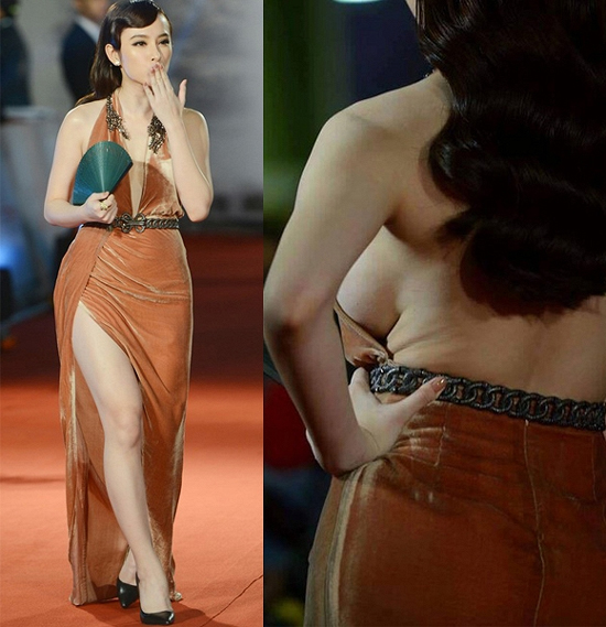 Trong sự kiện Liên hoan phim Quốc tế tại Hà Nội vừa qua, Angela Phương Trinh bị chỉ trích nhiều khi cô diện chiếc váy cắt xẻ táo bạo để lộ thân hình không mấy nuột nà