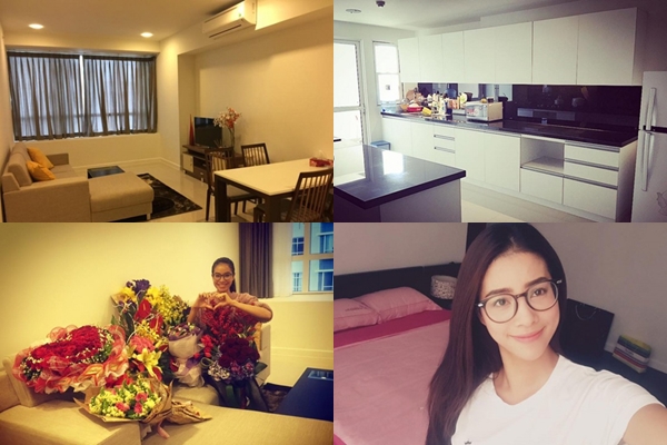 Cuộc sống thoải mái của Phạm Hương trong căn nhà mới 