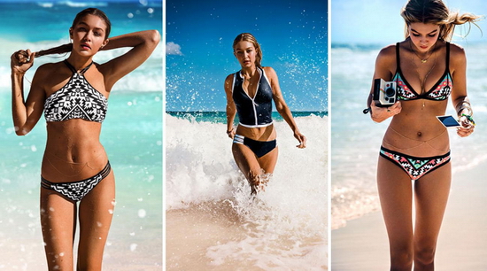 Cùng ngắm một số hình ảnh sexy khác của Gigi Hadid trên tạp chí áo tắm nổi tiếng Sport  Illustrated Swimsuit
