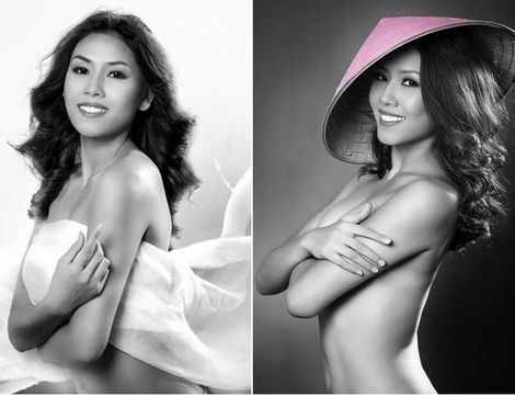 Luật cấm người mẫu khỏa thân vừa bãi bỏ, Nguyễn Thị Loan lập tức đăng ảnh ôm ngực
