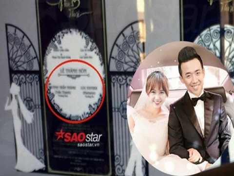 Rò rỉ thiệp cưới của Hari Won và Trấn Thành sẽ kết hôn vào ngày 25/12!
