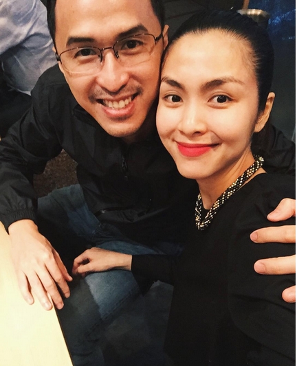 Vợ chồng Tăng Thanh Hà bên nhau trong ngày kỷ niệm