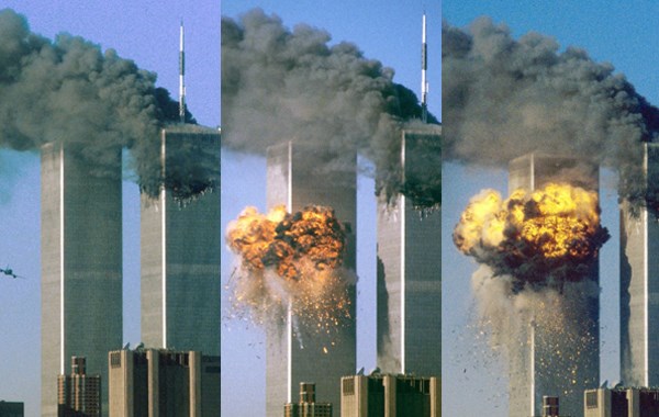 Khoảng 9h sáng ngày 11/9/2001, tòa tháp đôi thuộc Trung tâm Thương mại Thế giới tại Manhattan bị tấn công 