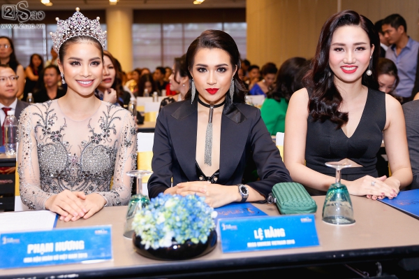 Phạm Hương , Lệ Hằng và Trà My đang rất chờ đợi những gương mặt tham dự Hoa hậu Hoàn Vũ 2017