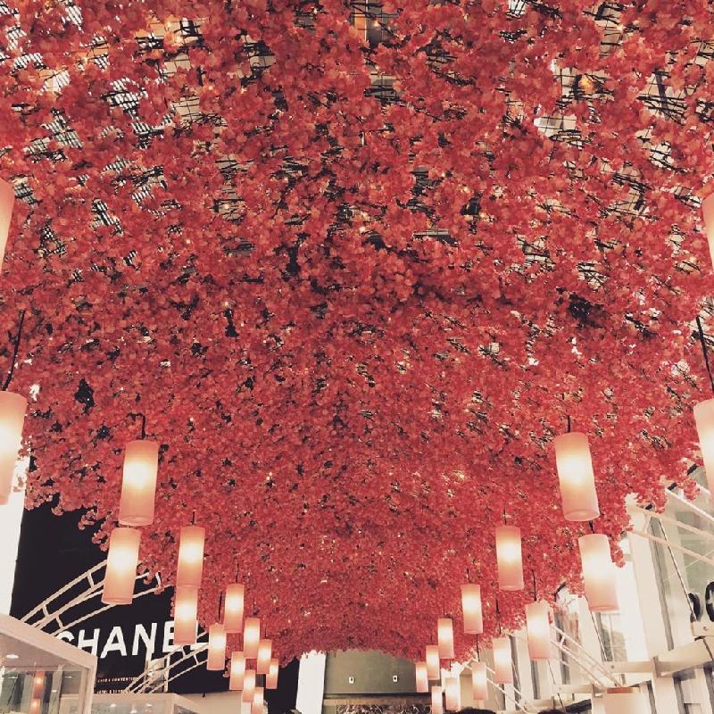 10. Marina Bay Sands, Singapore: Đường hầm hoa xinh đẹp tọa lạc trong khu phức hợp Marina Bay Sands thu hút mọi ánh nhìn của du khách đến đây mua sắm. Ảnh: Memi Globetrotter Instagram.