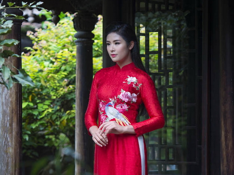 Ngọc Hân ngày càng xứng danh 'Hoa hậu mặc áo dài đẹp nhất'