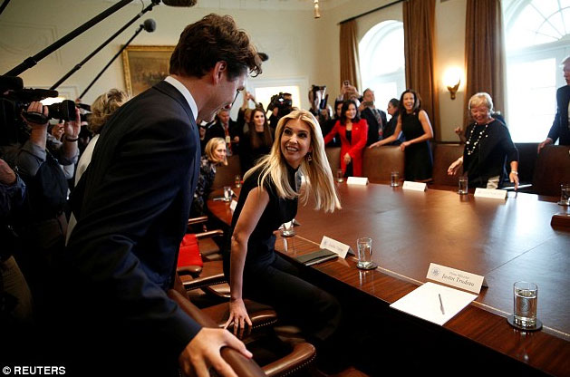 Ivanka Trump, Thủ tướng Canada, Justin Trudeau, xem kịch, Thủ tướng Canada