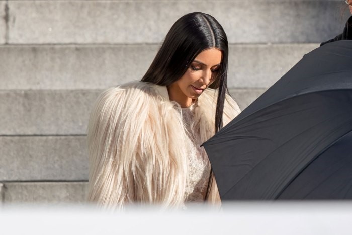 Mới đây, Kim Kardashian xuất hiện trên phim trường 