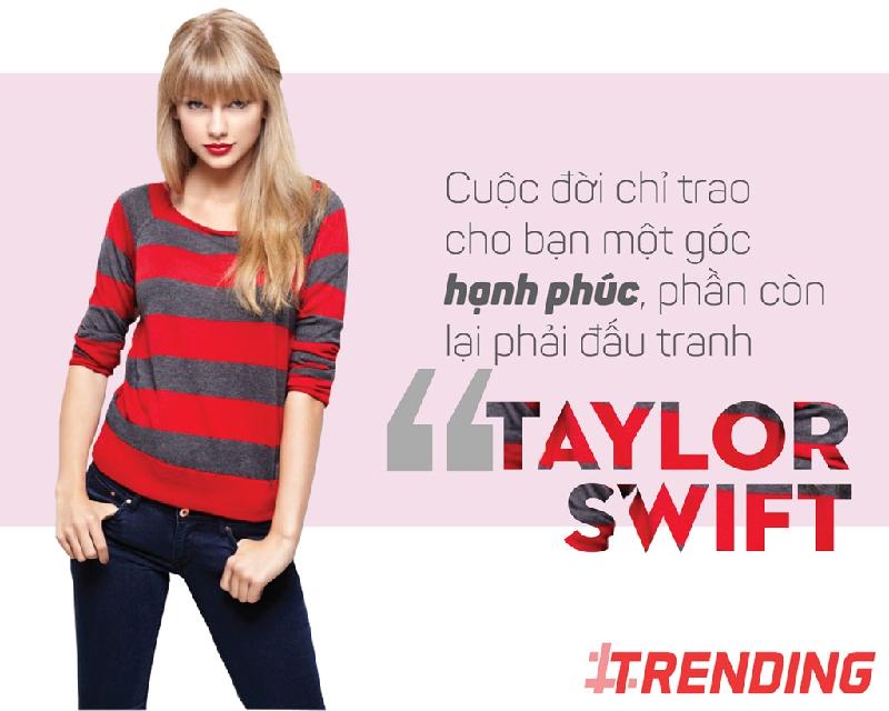 Công chúa nhạc đồng quê Taylor Swift lại cho rằng cần phải nỗ lực để có được hạnh phúc.