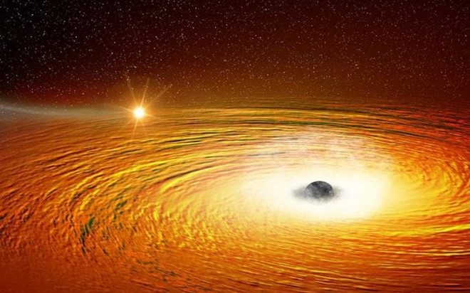 Ngôi sao ở khoảng cách gần hố đen tử thần nhất mới được phát hiện có thể là sao lùn trắng. Ảnh: 
