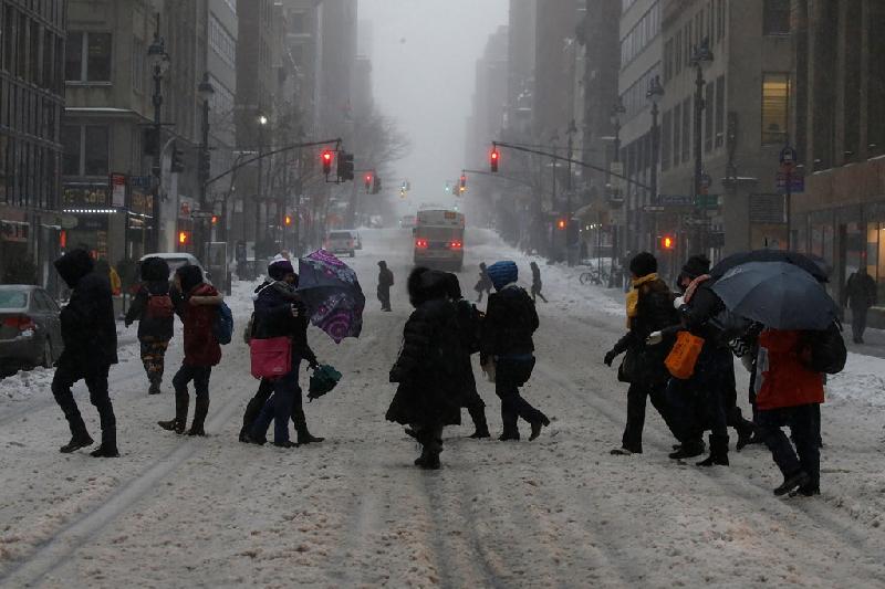 Cơ quan Thời tiết Quốc gia phát cảnh báo bão tuyết đối với các bang Pennsylvania, New Jersey, New York và Connecticut với lượng tuyết có thể dày đến 60 cm. Ảnh: 