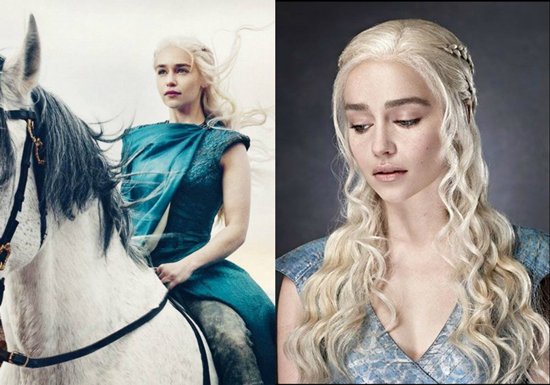 Trong Game of Thrones, Emilia trong vai 'Long mẫu' quyền lực, sở hữu vẻ đẹp 'băng thanh ngọc khiết'. 
