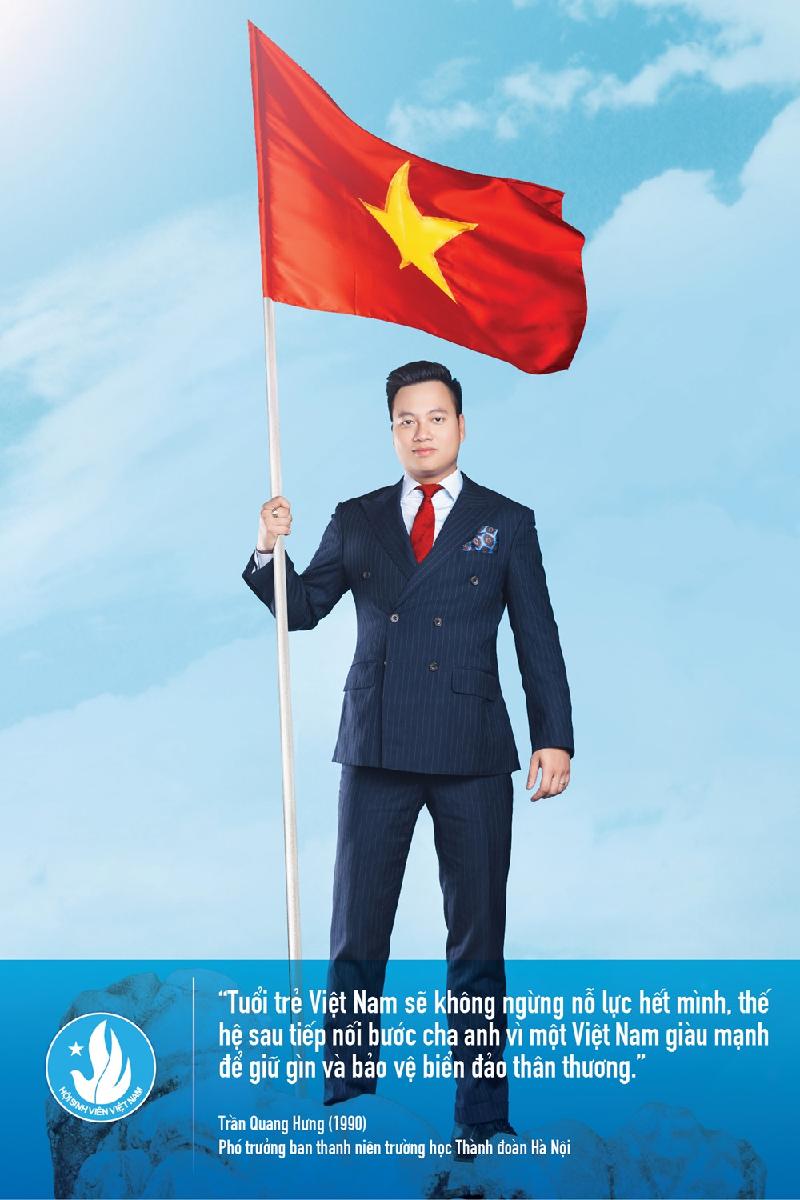 Trần Quang Hưng - người Việt trẻ duy nhất được mời tham dự Diễn đàn Kinh tế Thế giới tại Davos (Thụy Sĩ) và Myanmar - cũng là một trong những 22 gương mặt đại diện cho chương trình.