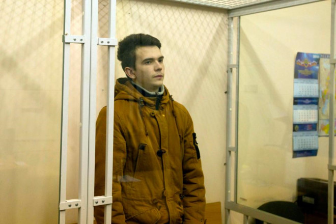 Philipp Budeikin - kẻ cầm đầu trào lưu "Cá voi xanh" - hiện bị giam giữ tại nhà tù Kresty, thành phố St Petersburg, Nga. Ảnh: The Sun.
