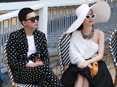 Mỹ nhân Việt mặc lộng lẫy xem show thời trang ở Phú Quốc
