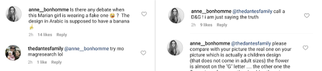 Tài khoản Instagram tố mỹ nhân Marian mặc đồ nhái gây tranh cãi.