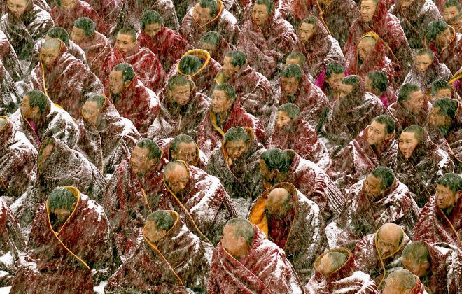 Lễ Great Monlam, tu viện Labuleng, Tây Tạng, Trung Quốc: 