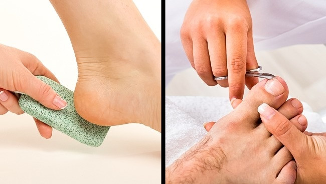 Loại bỏ vi khuẩn: Hầu hết vi khuẩn gây mùi hôi sinh sản dưới móng tay và các vùng da sần sùi như gót chân. Đừng quên làm sạch lòng bàn chân bằng đá bọt khi rửa chân, chăm sóc móng cẩn thận và cắt ngắn chúng.