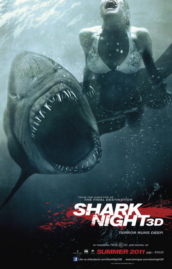 Shark Night (2011)  Bỏ qua những lời phê bình gay gắt và những ý kiến trái chiều quanh bộ phim này, nếu chỉ xét trên vị thế của một bộ phim giải trí và gây sợ thì Shark Night là một tác phẩm thành công, đủ chất lượng và sức thuyết phục khán giả đến rạp và thưởng thức nó.