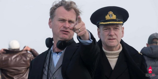 Christopher Nolan chỉ đạo diễn xuất trên phim trường Dunkirk