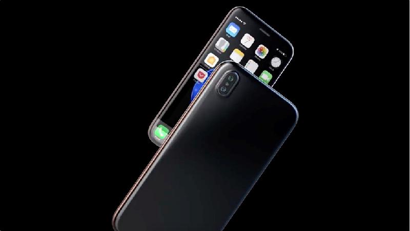 Thiết kế iPhone 8 hoàn hảo nhất: Màn hình phụ quả táo, viền cảm ứng