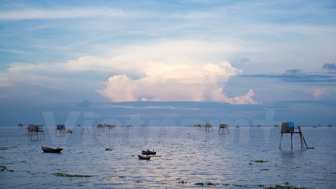 Biển Đồng Châu cách thành phố Thái Bình 30km theo quốc lộ 39B. Biển Đồng Châu yên bình, đem tới cho du khách những trải nghiệm khác biệt. (Ảnh: Minh Sơn/Vietnam+)
