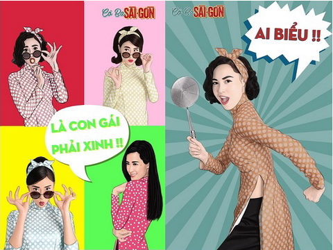 Dàn mỹ nhân 'Cô Ba Sài Gòn' sặc sỡ, nhí nhảnh với bộ ảnh phong cách pop-art