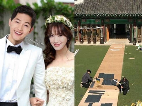 Đám cưới Song Joong Ki - Song Hye Kyo: Những hình ảnh đầu tiên nơi tổ chức hôn lễ