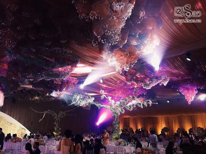 Không gian tiệc cưới hoành tráng của hoa hậu Đặng Thu Thảo