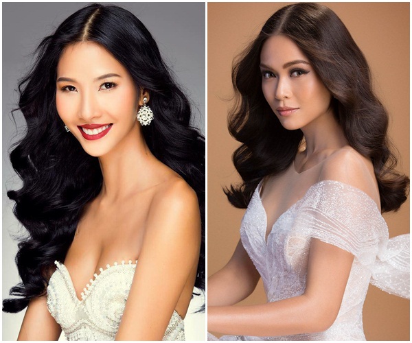 Hoàng Thùy và Mâu Thủy - 2 ứng viên nổi bật tại Hoa hậu Hoàn vũ Việt Nam 2017.