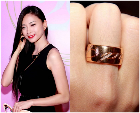 Ngô Thanh Vân cũng rất thích sưu tầm trang sức. Chẳng hạn như chiếc nhẫn trong ảnh có giá bán đến 230 triệu đồng.