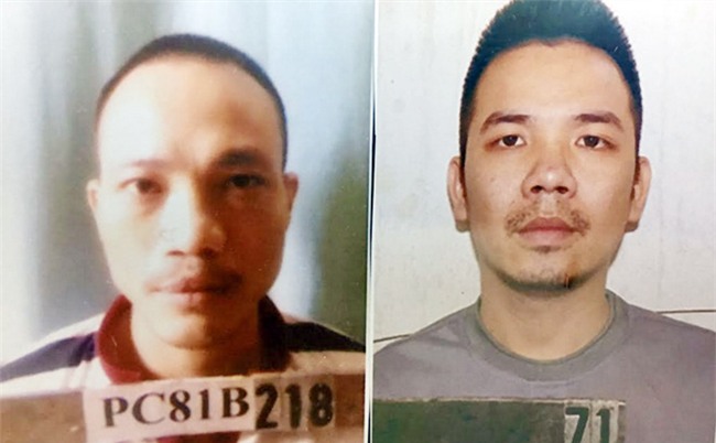 2 tử tù bỏ trốn Lê Văn Thọ (trái) và Nguyễn Văn Tình (phải).